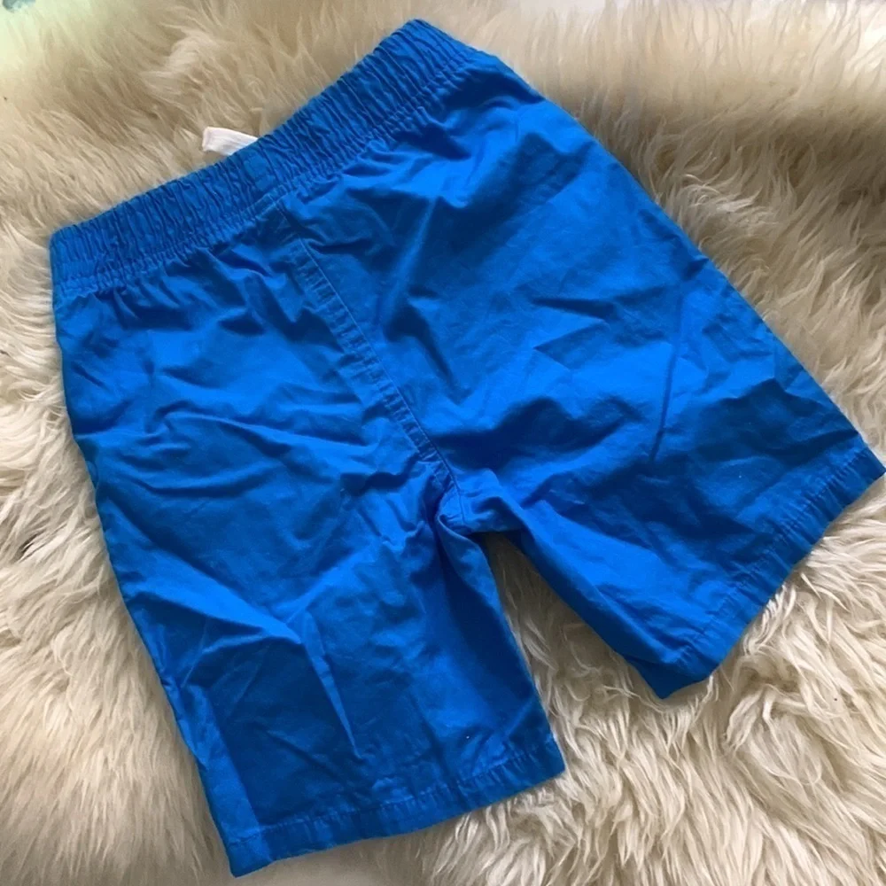 Bundle of two toddler boys casual shorts size 5 kids clothes khaki and blue
